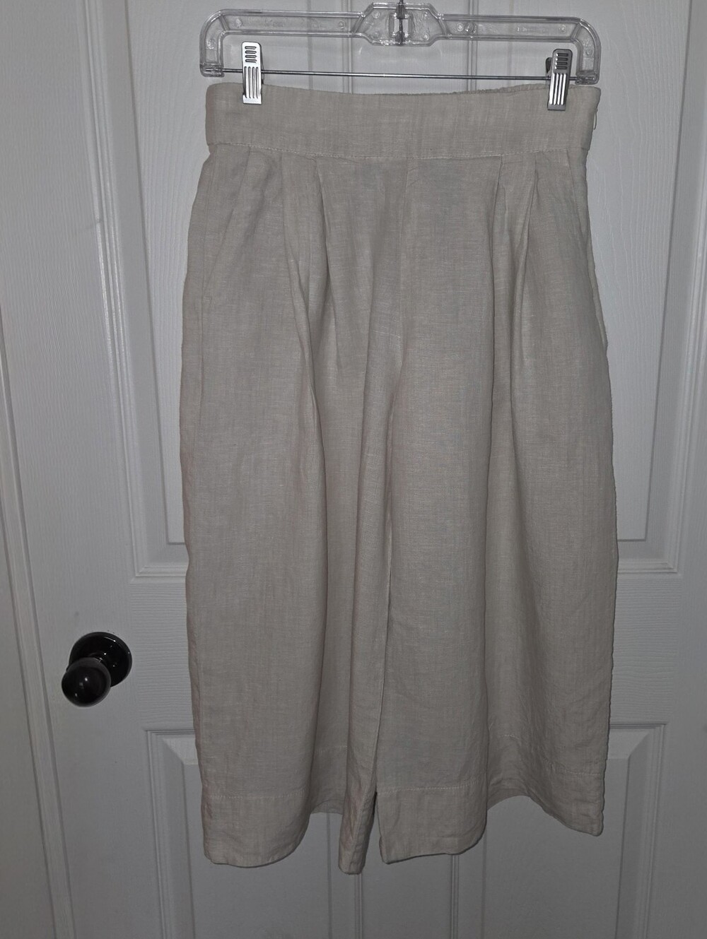 GAP Neutral Beige Linen Coulotte, 2P